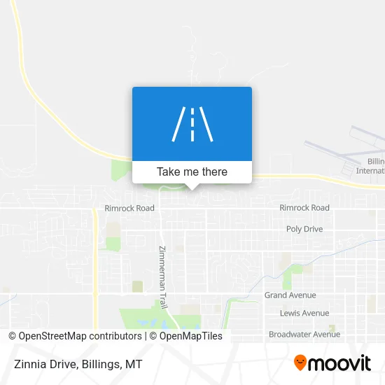 Zinnia Drive map