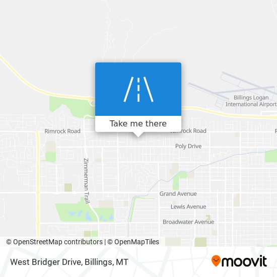 West Bridger Drive map