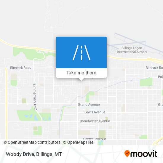 Woody Drive map