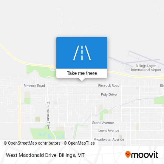 West Macdonald Drive map