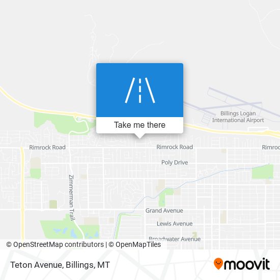 Teton Avenue map