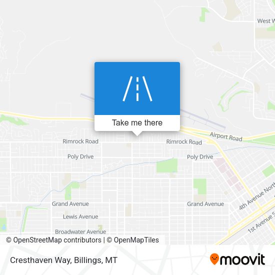 Mapa de Cresthaven Way
