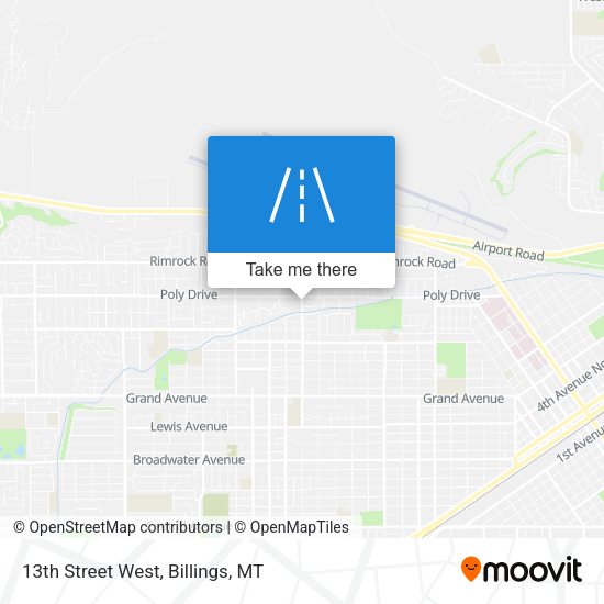 Mapa de 13th Street West