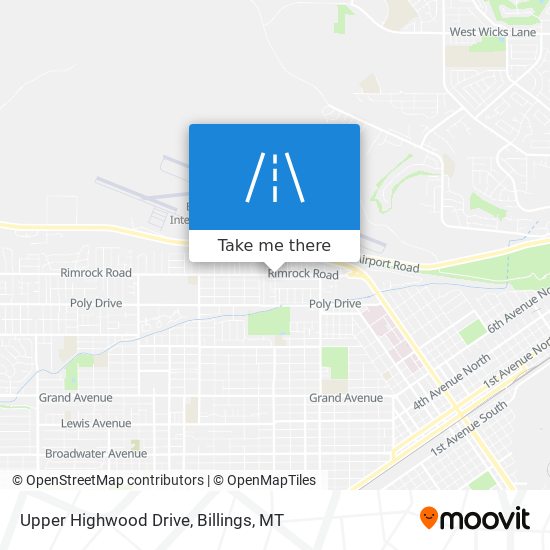 Upper Highwood Drive map