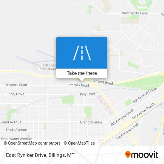 East Ryniker Drive map