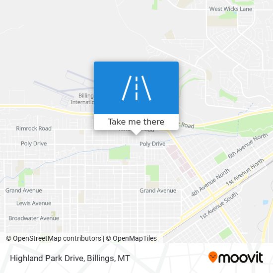 Highland Park Drive map