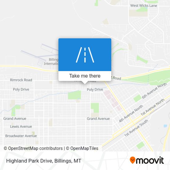 Highland Park Drive map