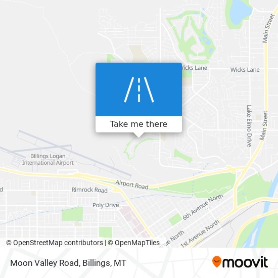 Moon Valley Road map