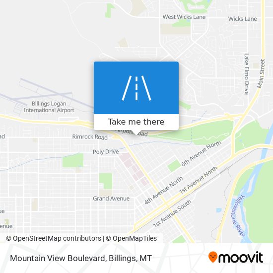 Mountain View Boulevard map