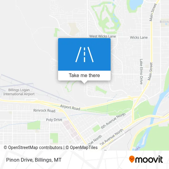 Pinon Drive map
