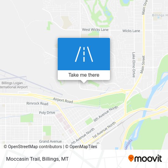 Mapa de Moccasin Trail