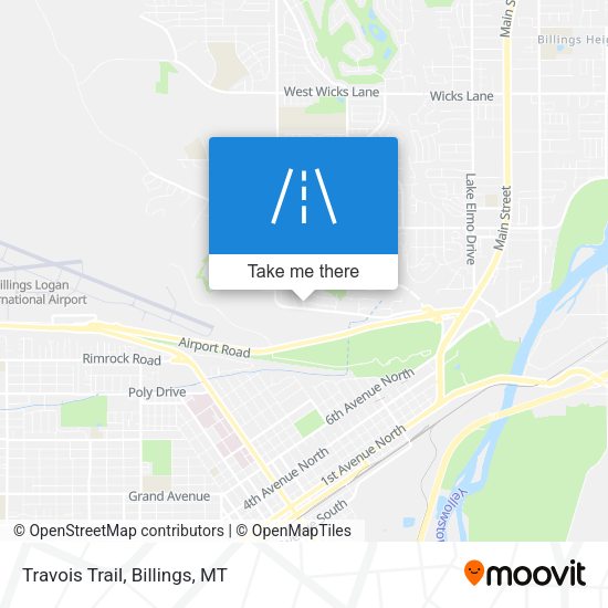 Travois Trail map