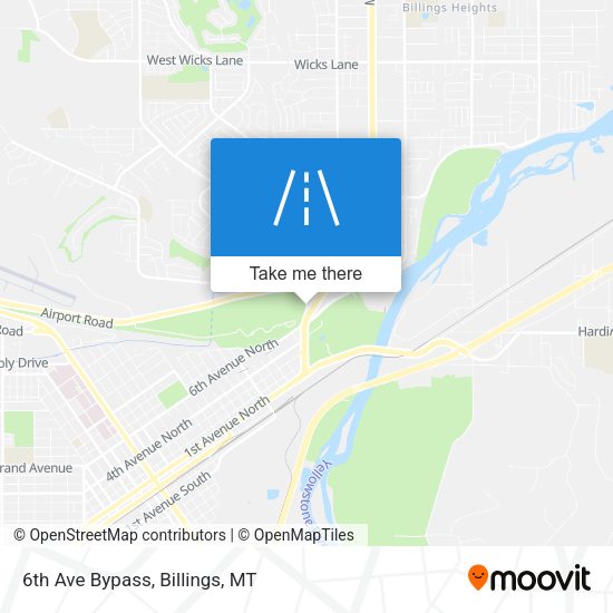 Mapa de 6th Ave Bypass