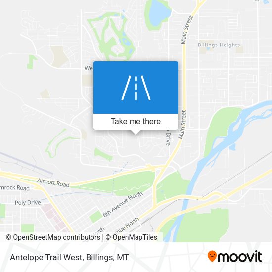 Mapa de Antelope Trail West