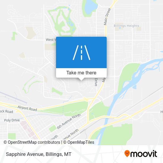 Mapa de Sapphire Avenue