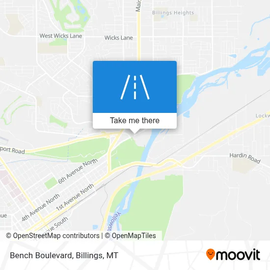 Bench Boulevard map