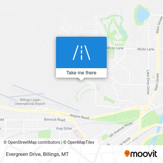 Evergreen Drive map