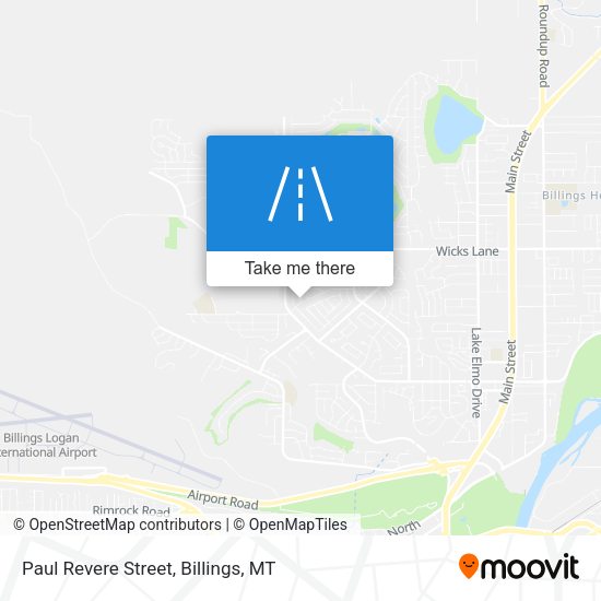 Mapa de Paul Revere Street