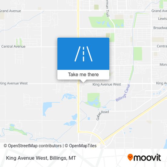 Mapa de King Avenue West