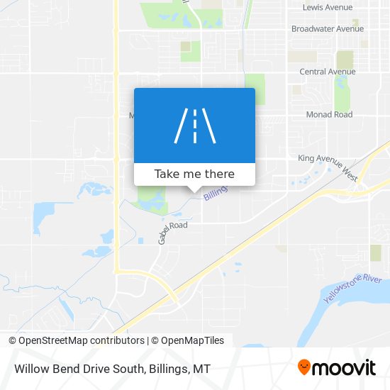 Willow Bend Drive South map