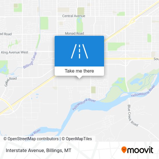 Mapa de Interstate Avenue