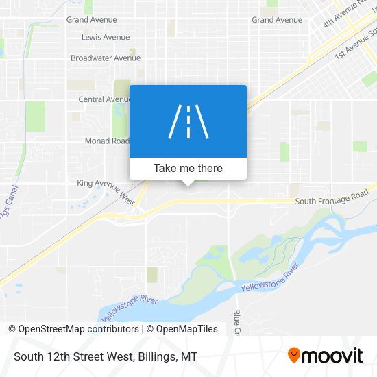 Mapa de South 12th Street West