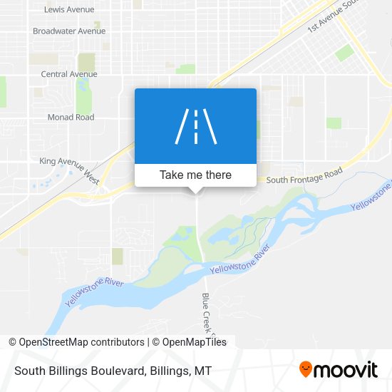 South Billings Boulevard map