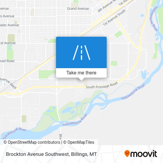 Brockton Avenue Southwest map