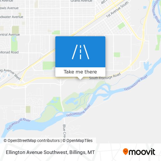Ellington Avenue Southwest map