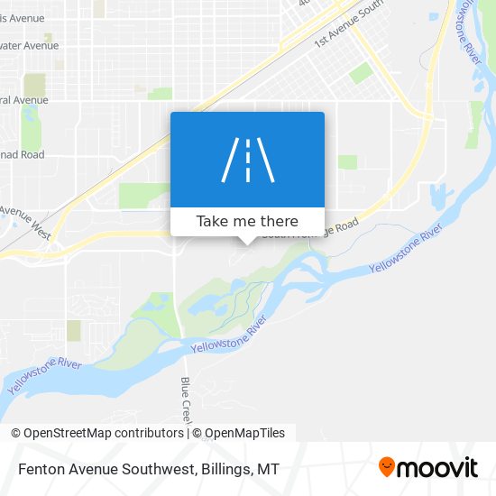 Fenton Avenue Southwest map