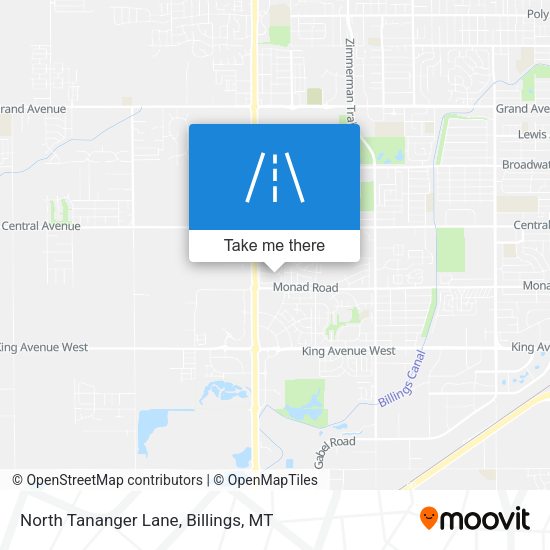 North Tananger Lane map