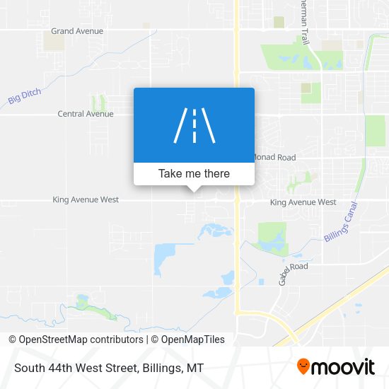 Mapa de South 44th West Street