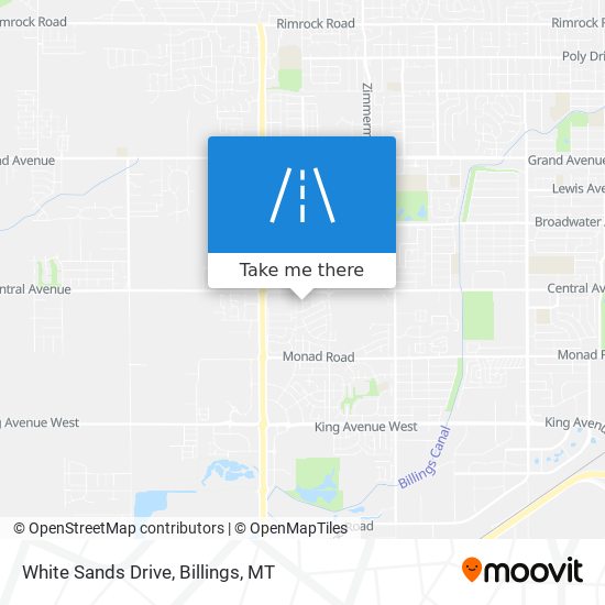 White Sands Drive map
