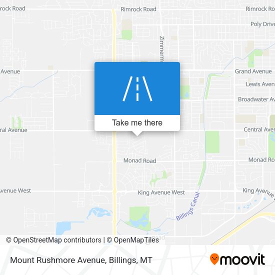 Mount Rushmore Avenue map