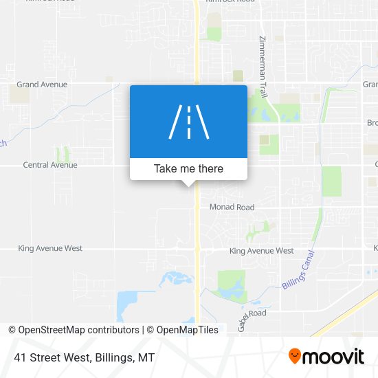 Mapa de 41 Street West