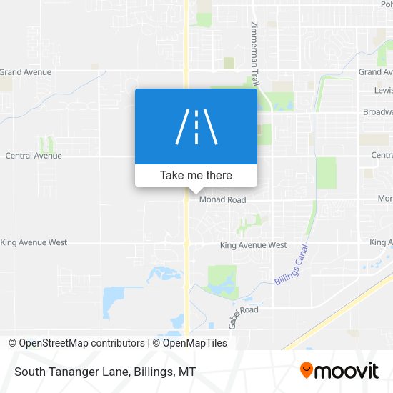 South Tananger Lane map