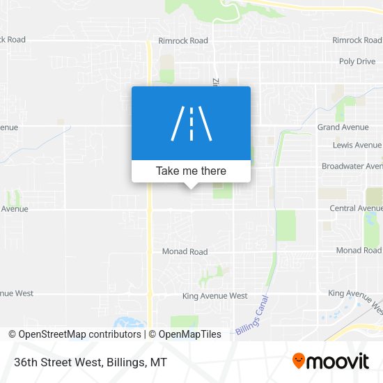 36th Street West map