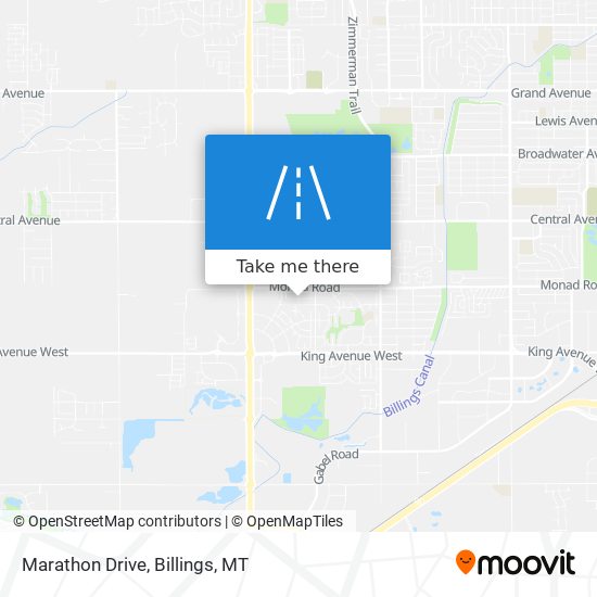 Marathon Drive map