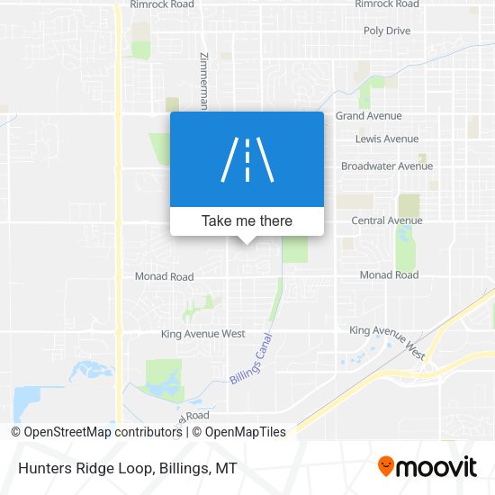 Hunters Ridge Loop map