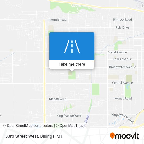 33rd Street West map