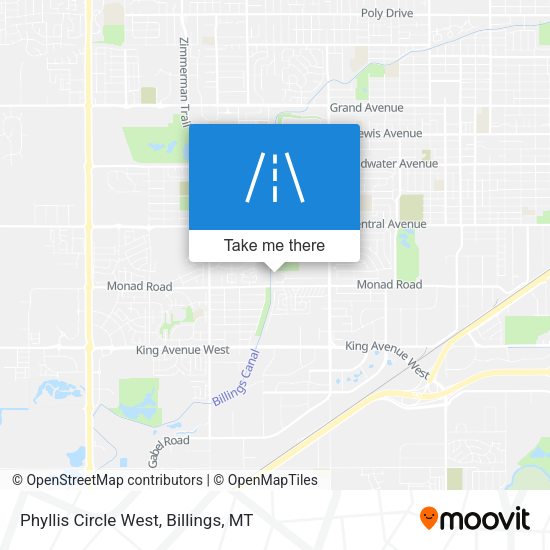 Phyllis Circle West map