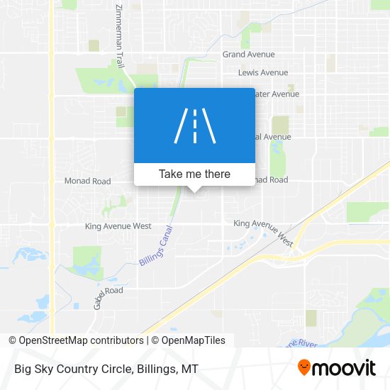 Mapa de Big Sky Country Circle