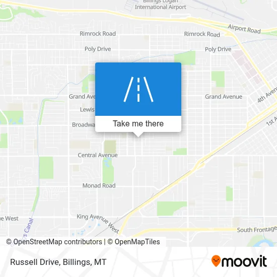 Russell Drive map