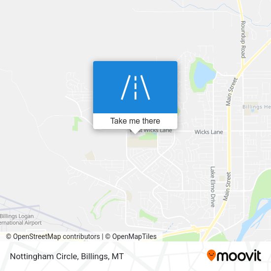 Mapa de Nottingham Circle
