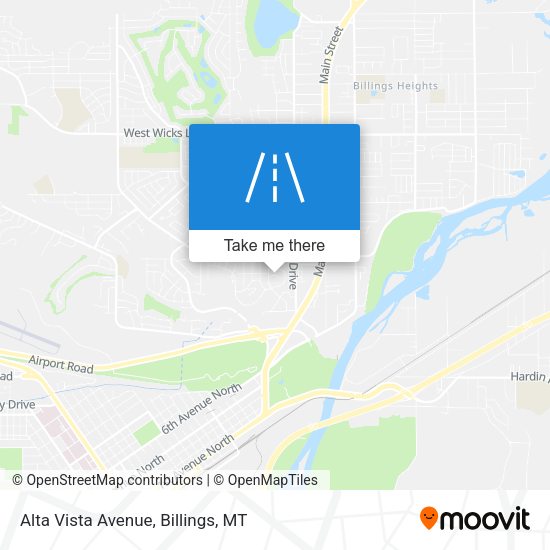 Alta Vista Avenue map
