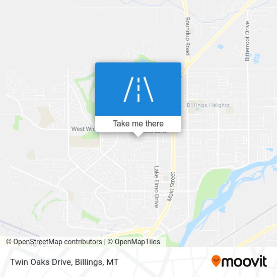 Twin Oaks Drive map