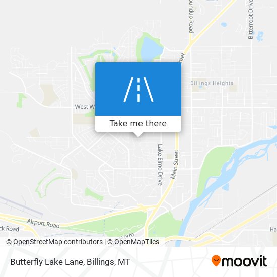 Butterfly Lake Lane map