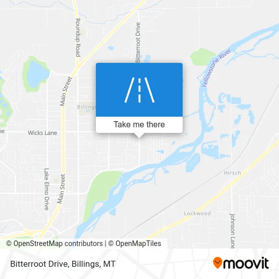 Bitterroot Drive map