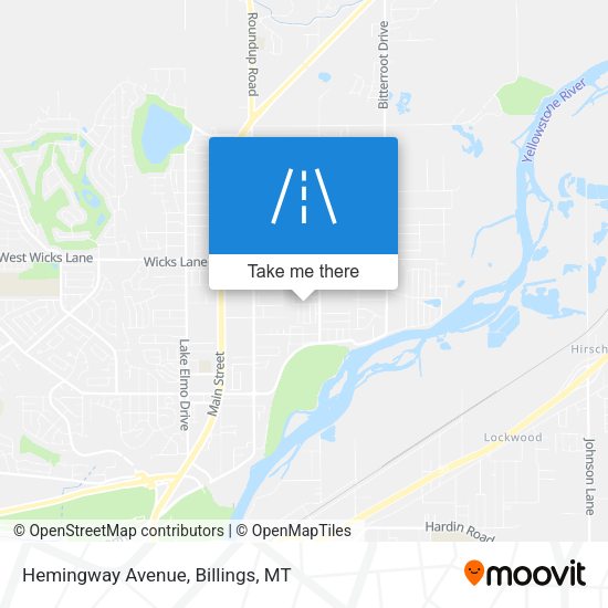 Hemingway Avenue map