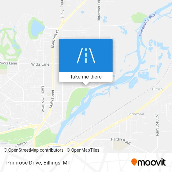 Primrose Drive map